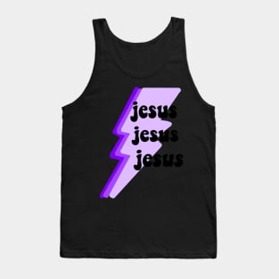 Jesus Jesus Jesus- Purple Tank Top